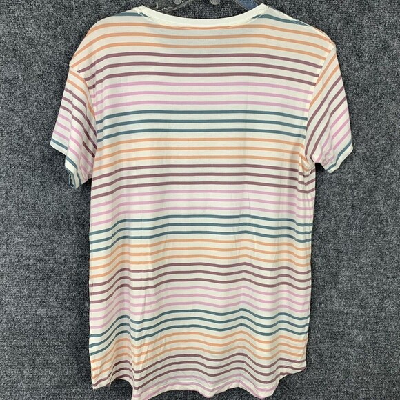 American Eagle Soft & Sexy Tee Top Women XS Striped NWT Hi-low - Picture 8 of 10